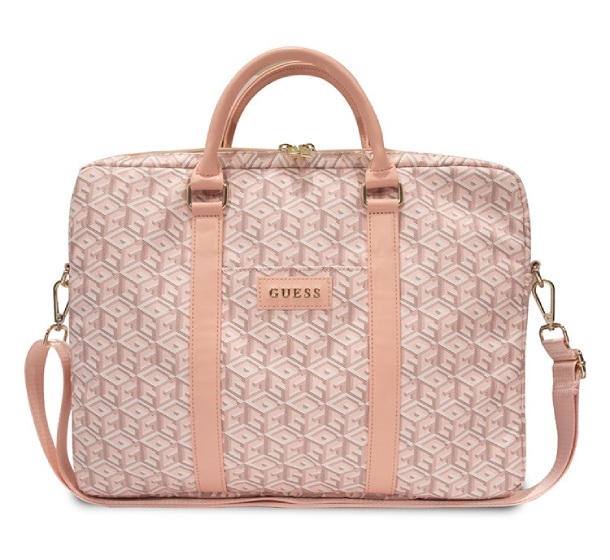 Сумка Guess для MacBook 15-16" G CUBE Bag, розовая