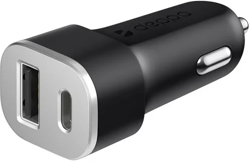 Автомобильное зарядное устройство Deppa Ultra 3 USB-A, 4.1A, черный