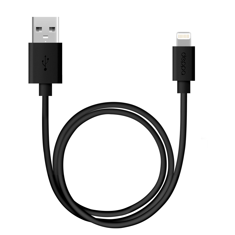 Кабель Deppa USB-A – Lightning, 2м, черный