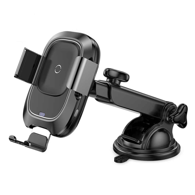 Автомобильный держатель + беспроводное ЗУ Baseus Smart Vehicle Car Mount Wireless Charger