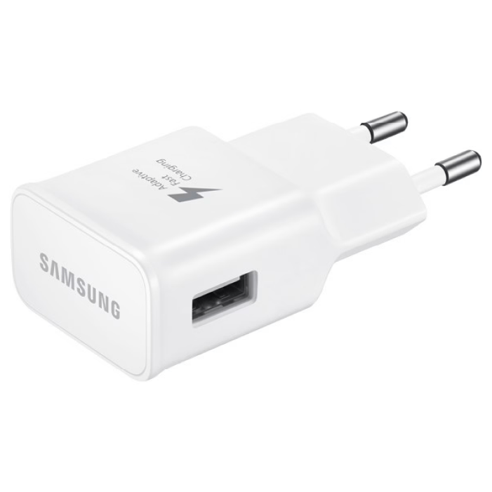 Сетевое зарядное устройство Samsung QC 2A USB White