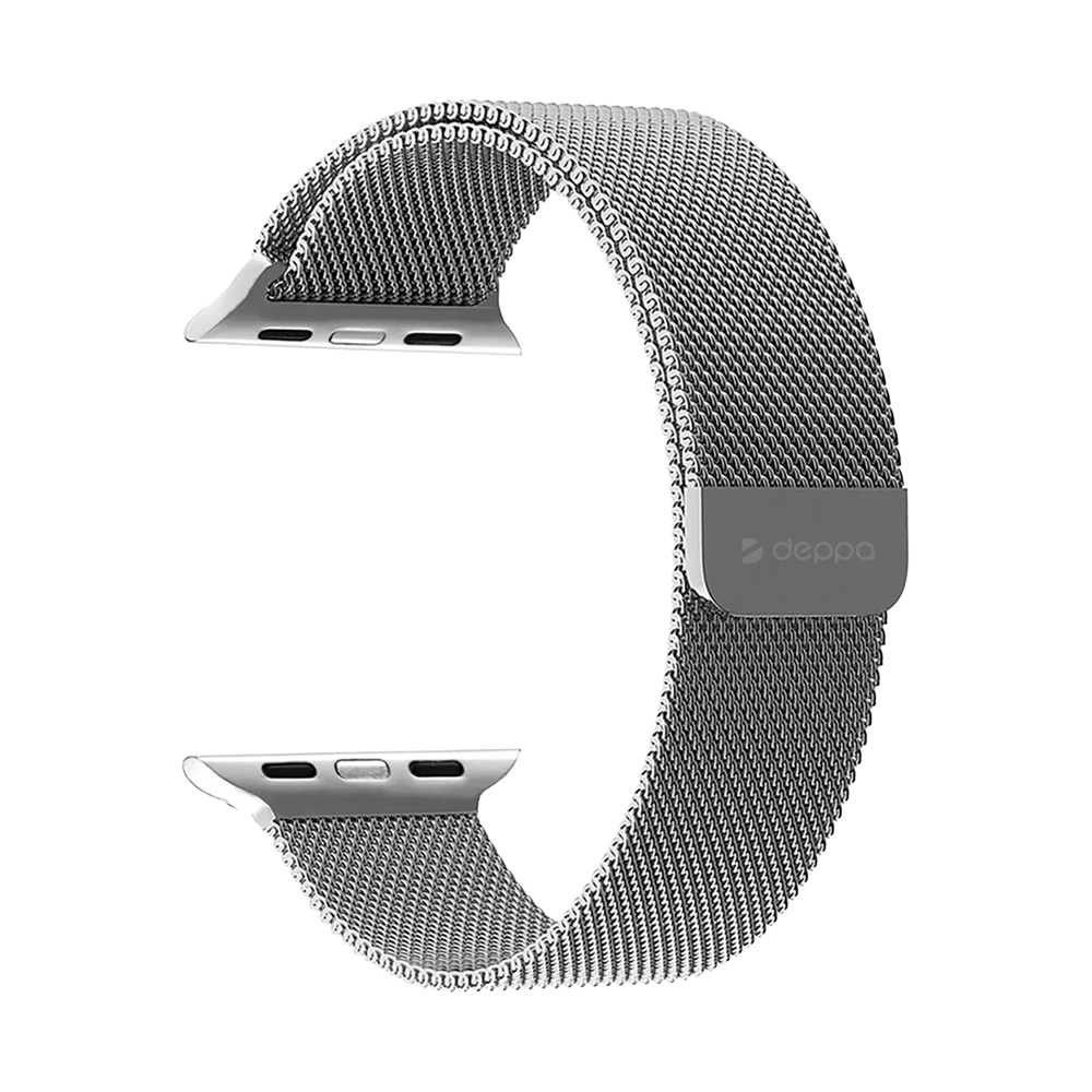 Ремешок Deppa Band Mesh для Apple Watch 38/40/41мм, серебристый
