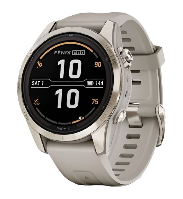 Умные часы Garmin Fenix 7S Pro Sapphire Solar Soft Gold
