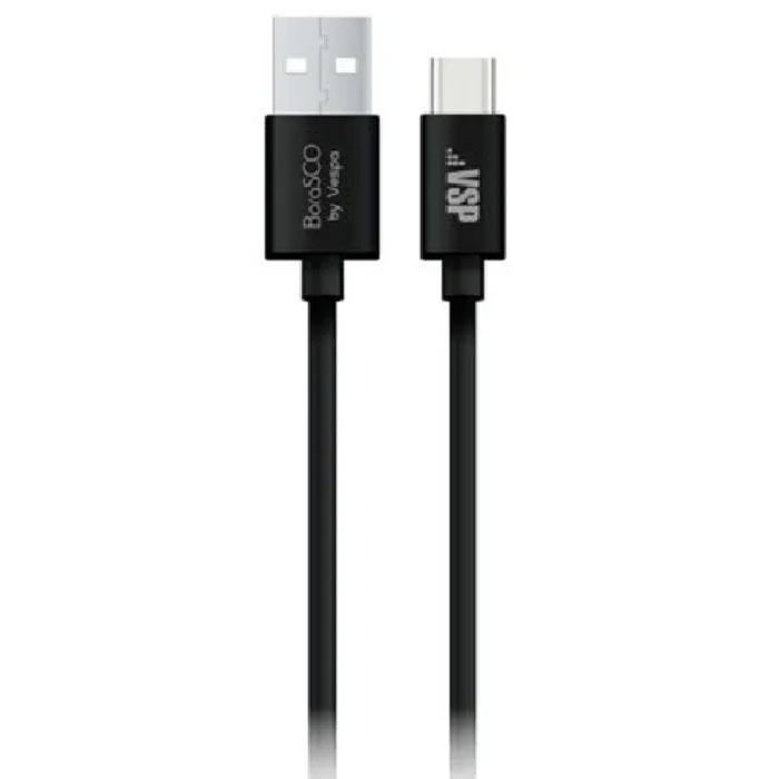 Кабель Borasco USB - Type-C, 1м, черный