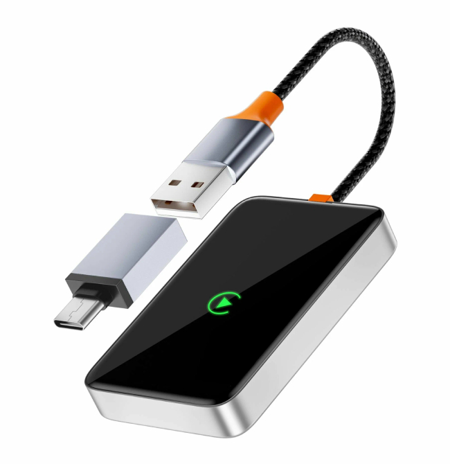 Автомобильный адаптер Wiwu CarPlay Wi-CP001, серый