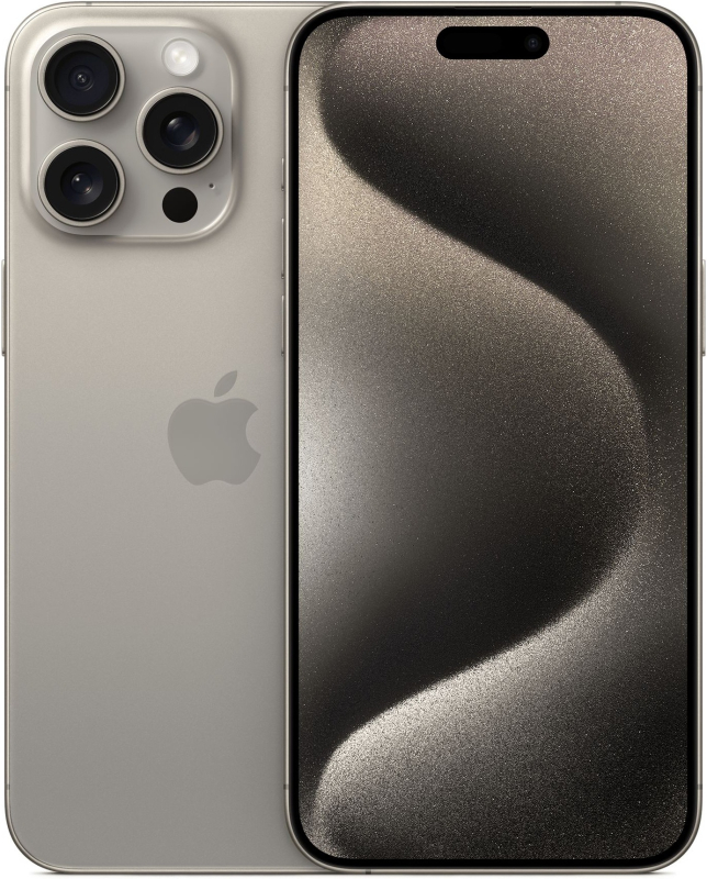iPhone 15 Pro Max 256Gb Natural Titanium (87% / без коробки) - Б/У . . +