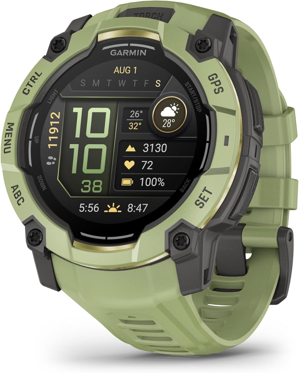 Умные часы Garmin Instinct 3 50 Amoled Fern Green with Fern Green Silicone