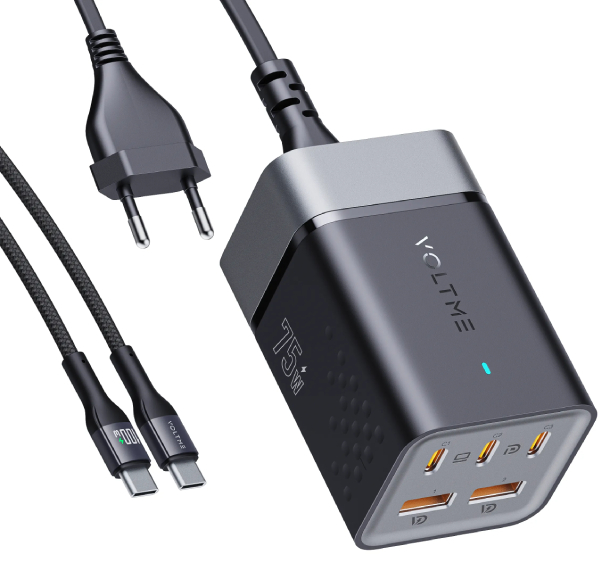 Сетевое зарядное устройство F4018 5 В 1 VOLTME VITO EZTRAVEL DESKTOP 75W 5-IN-1 CHARGER
