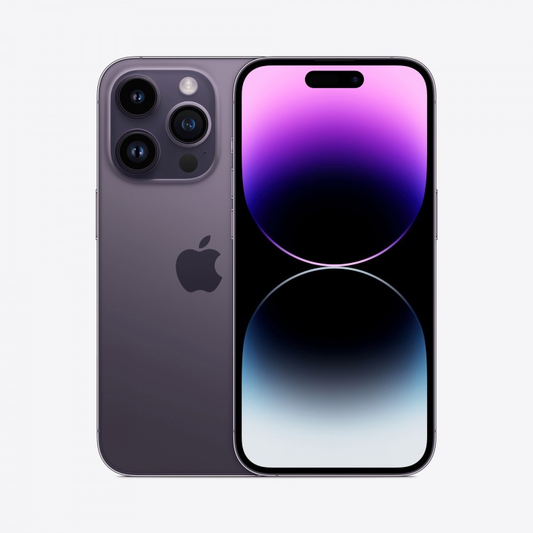 iPhone 14 Pro 128Gb Deep Purple (1sim + eSIM / 75%) - Б/У . . + +