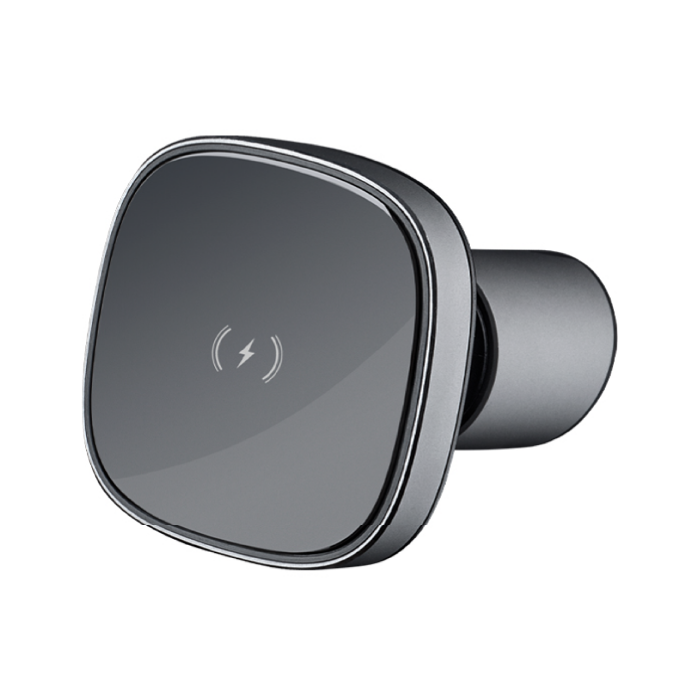 Автомобильный держатель Deppa Mage Safe QI Belka Silver/Black