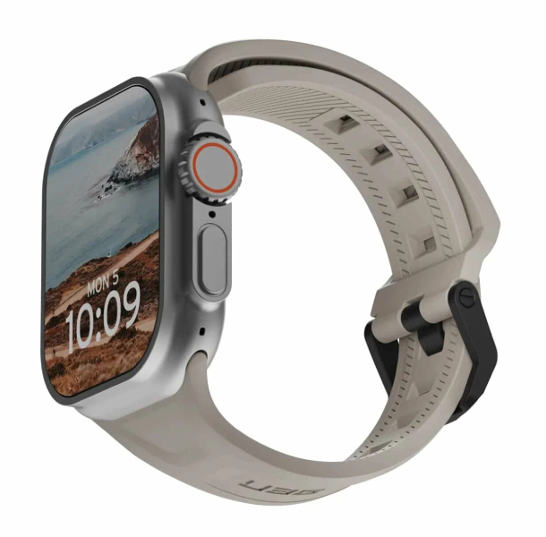 Ремешок силиконовый UAG Scout Silicone для Apple Watch 49/45/44/42мм, титан