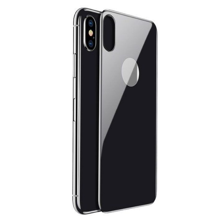 Стекло на заднюю панель iPhone X черное Стекло на заднюю панель iPhone X черное