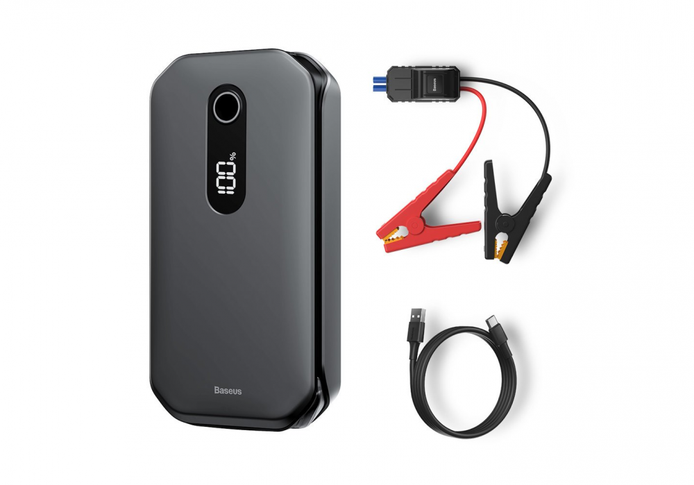 Внешний аккумулятор 12000мАч с пусковым зарядным устройством Baseus Super Energy Car Jump Starter CRJS03-01