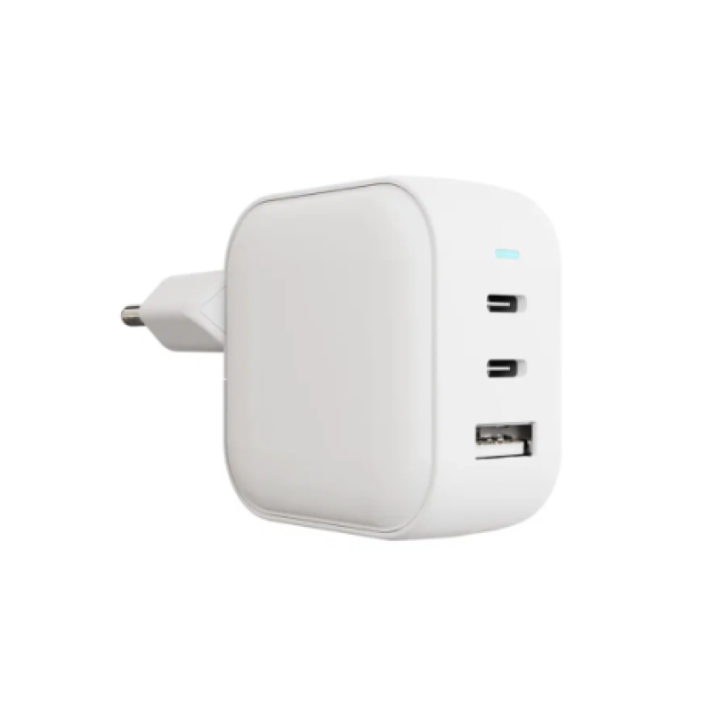 Сетевое зарядное устройство VLP G-Charge 65Вт USB-C+USB-C+USB-A, PD, QC, белый