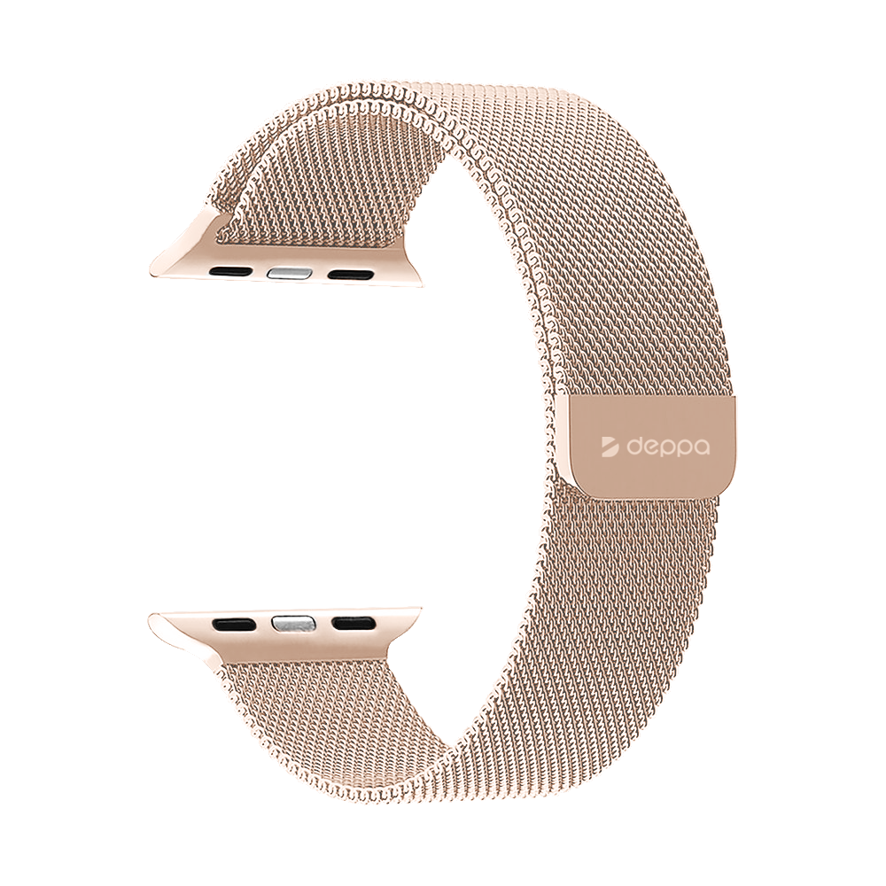 Ремешок Deppa Band Mesh для Apple Watch 42/44/45мм, золото