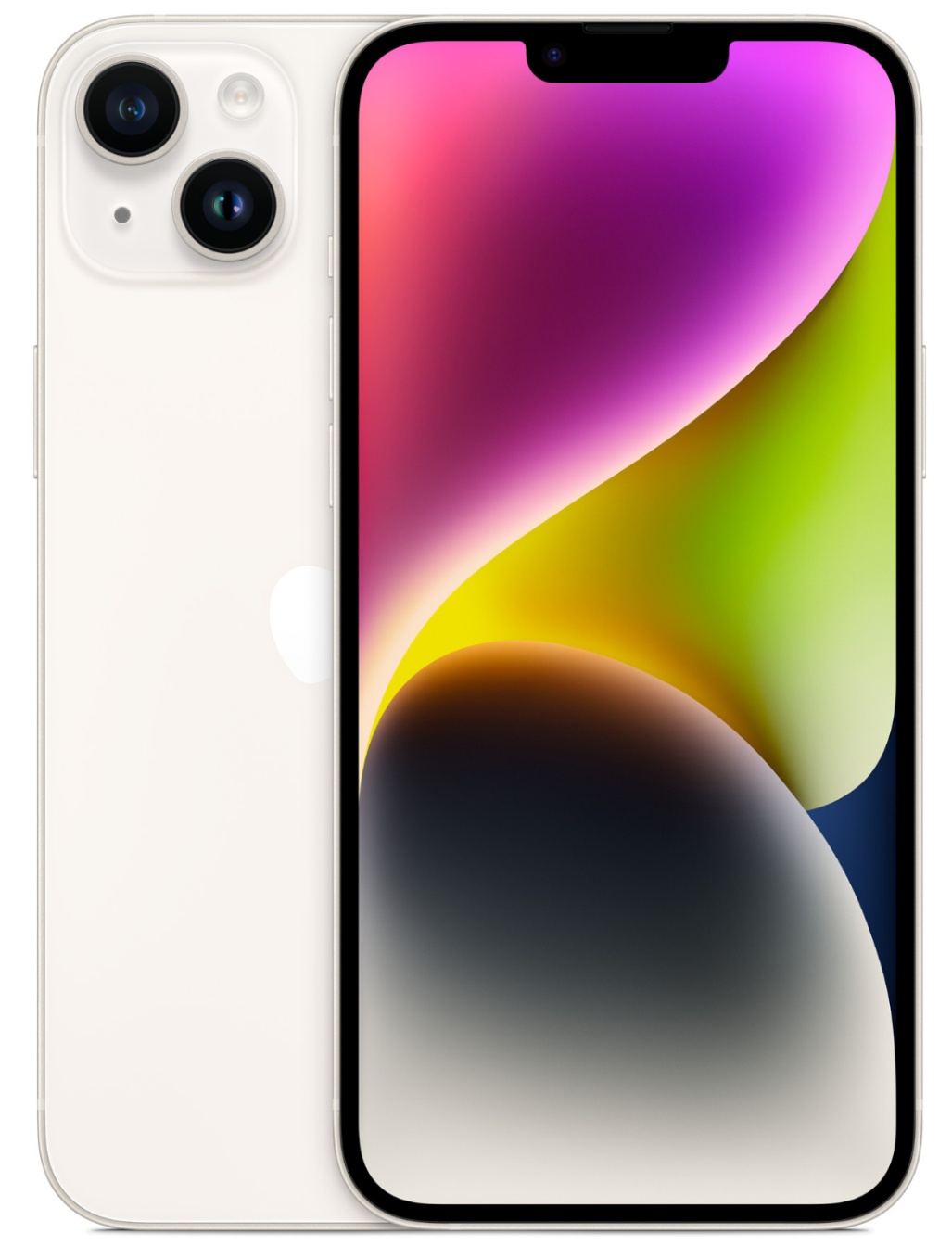 iPhone 14 128Gb Starlight (1 sim + eSIM / 86%) - Б/У . . +