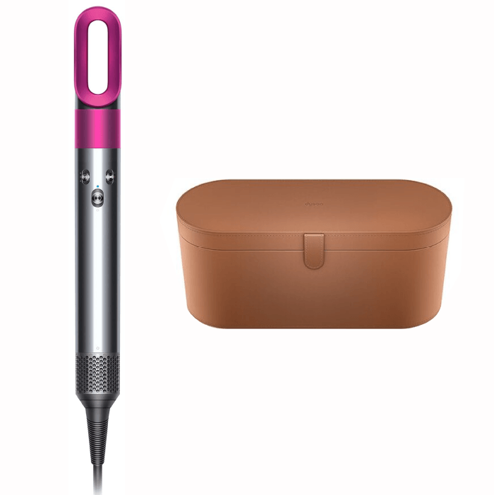 Стайлер Dyson Airwrap HS01 (Nickel/Fuchsia) 1 насадка - Подарочный кейс для хранения