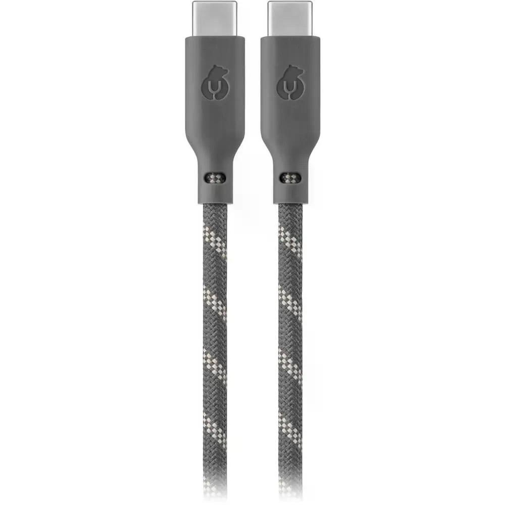 Кабель Ubear Trend Cable USB-C/USB-C 1.2м, 60W, цвет: серо-бежевый