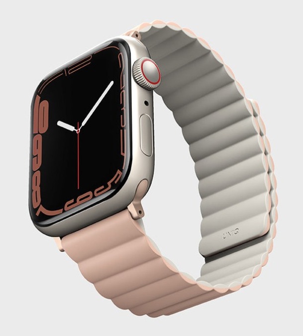 Ремешок Uniq Revix reversible Magnetic Pink/Beige для Apple Watch 42/40/41 мм