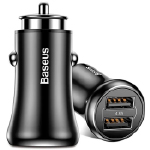 Автомобильное зарядное устройство Baseus Gentleman 2 USB-A, 18W, черный