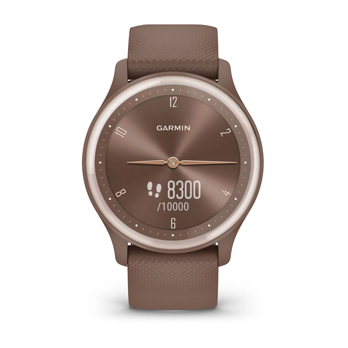 Умные часы Garmin Vivomove Sport Cocoa Case and Silicon Band with Peach Gold Accents