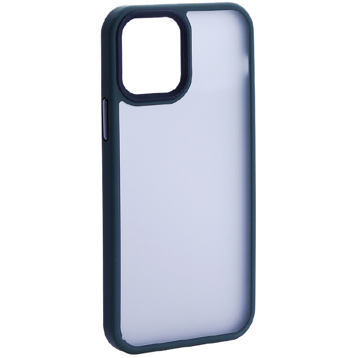 Чехол пластиковый DFANS Design Be Different Case с силиконовыми бортами для iPhone 12 Pro Max Green