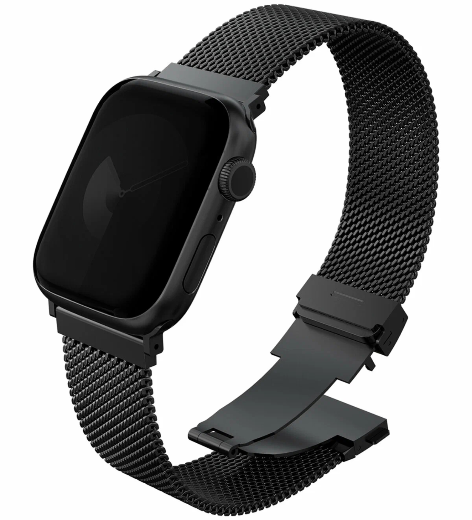 Ремешок Uniq Dante PRO Strap Mesh Steel Graphite Black для Apple Watch 42/41/40 mm