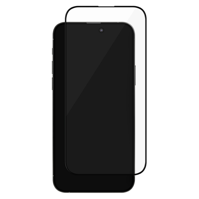 Защитное стекло uBear Extreme Nano Shield Privacy для Apple iPhone 14 Pro/15, черная рамка