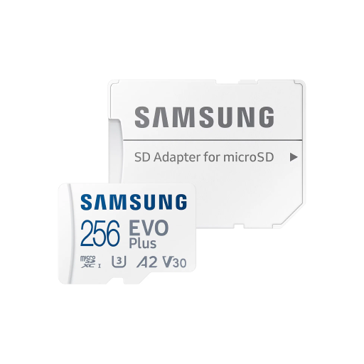 Карта памяти MicroSDXC Samsung 256GB Class 10 Evo Plus U3 (R/W 130 MB/s) + SD адаптер