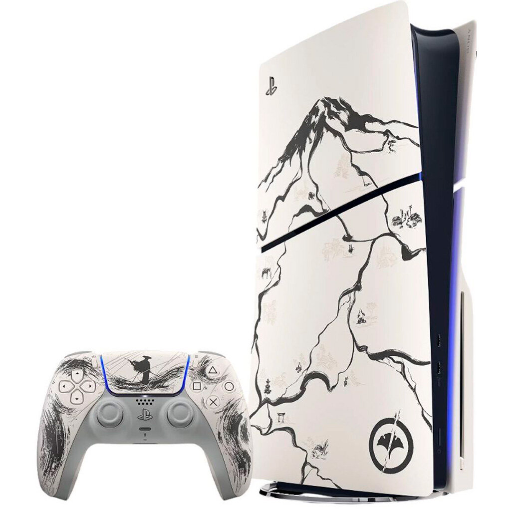 Игровая приставка Sony PlayStation 5 Slim 1Tb Ghost of Yotei Black Limited Edition + Ghost of Yotei