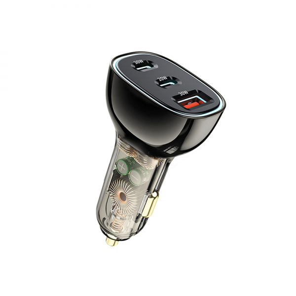 Автомобильное зарядное устройство WiWU USB-A/USB-Cх2 80W PC700, черный