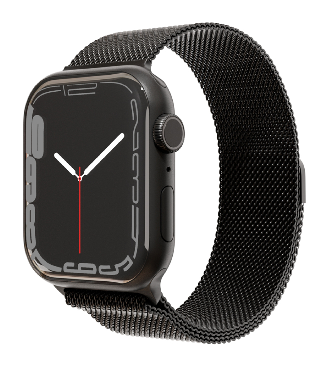 Ремешок из нержавеющей стали "vlp" Milanese Band Pro для Apple Watch 42/44/45 мм, черный