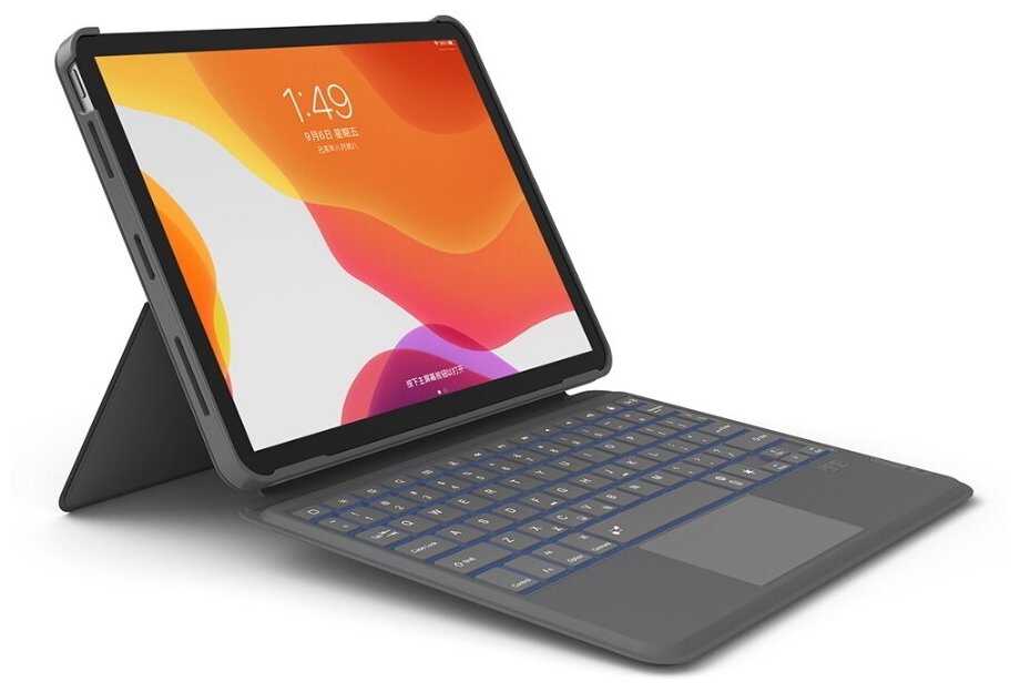 Чехол-клавиатура WiWU Combo Touch Keyboard MK-001 для iPad 10.9/11, серая Чехол-клавиатура WiWU Combo Touch Keyboard MK-001 для iPad 10.9/11, серая