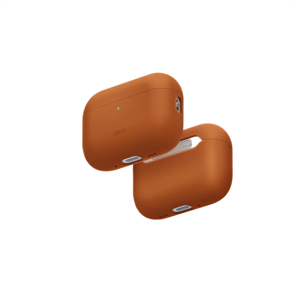 Чехол Uniq для Airpods Pro 3 LINO Liquid silicone with handstrap Sunset Orange