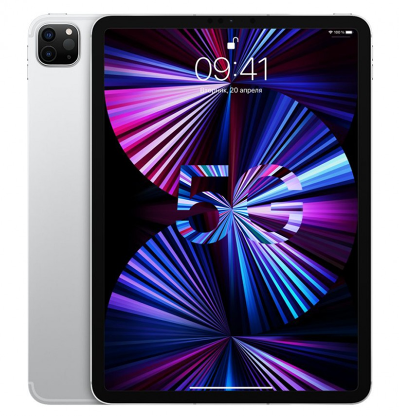 iPad Pro 11'' (2021) Wi-Fi + Cellular 512Gb Silver (без коробки) - Б/У