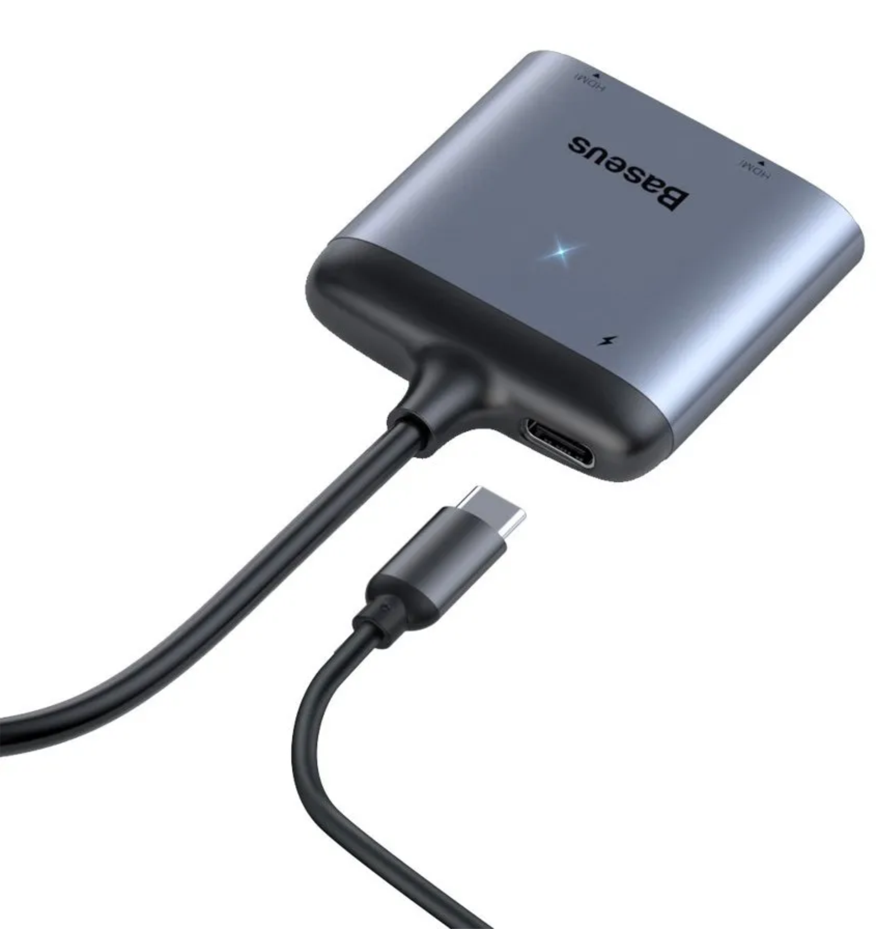 Адаптер Baseus Type C -> 2x HDMI