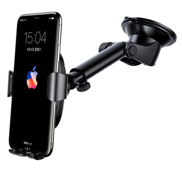 Автомобильный держатель + беспроводное ЗУ Baseus Gravity Car Mount, черный