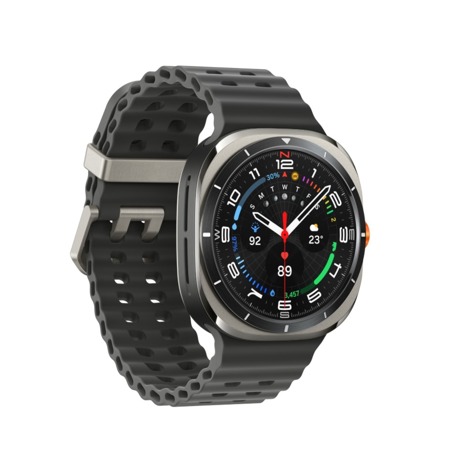 Умные часы Samsung Galaxy Watch Ultra (2025) LTE 47mm Titanium Silver Marine Band Dark Grey