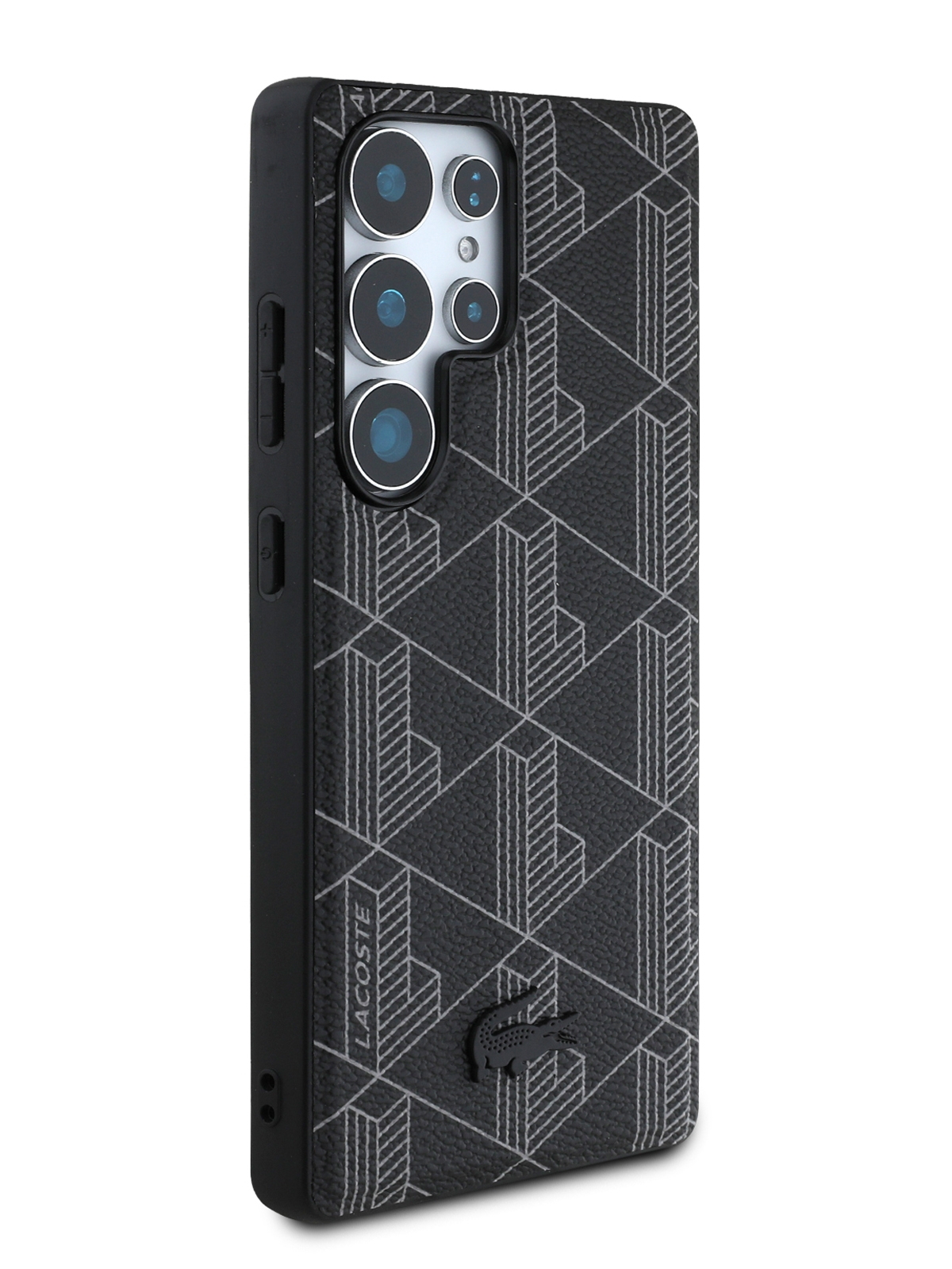 Чехол Lacoste для Galaxy S25 Ultra чехол PVC The Blend Hard Black (MagSafe)
