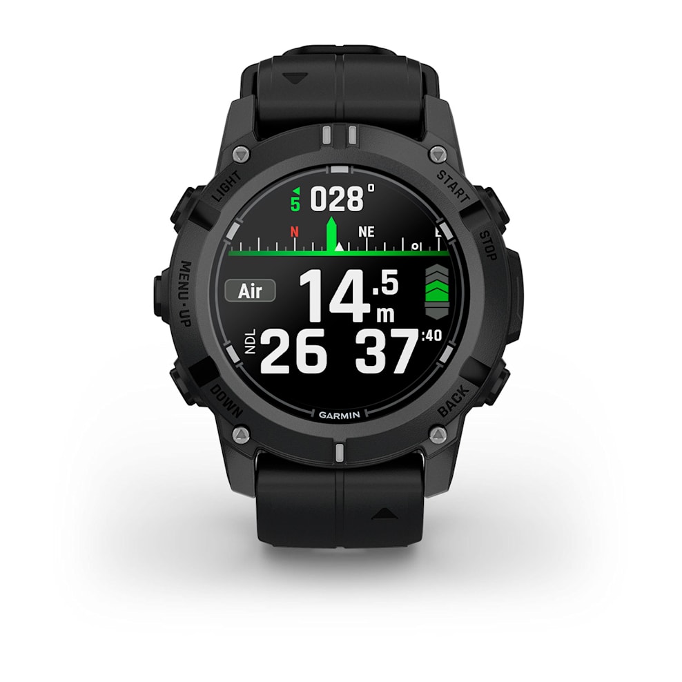 Умные часы Garmin Descent G2 Black with Black Silicone Band HK
