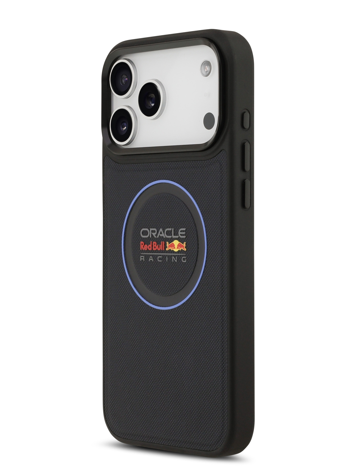 Чехол Red Bull для iPhone 17 Pro Max PU Meshed with Ring and Metal camera Hard Navy/Blue (MagSafe)