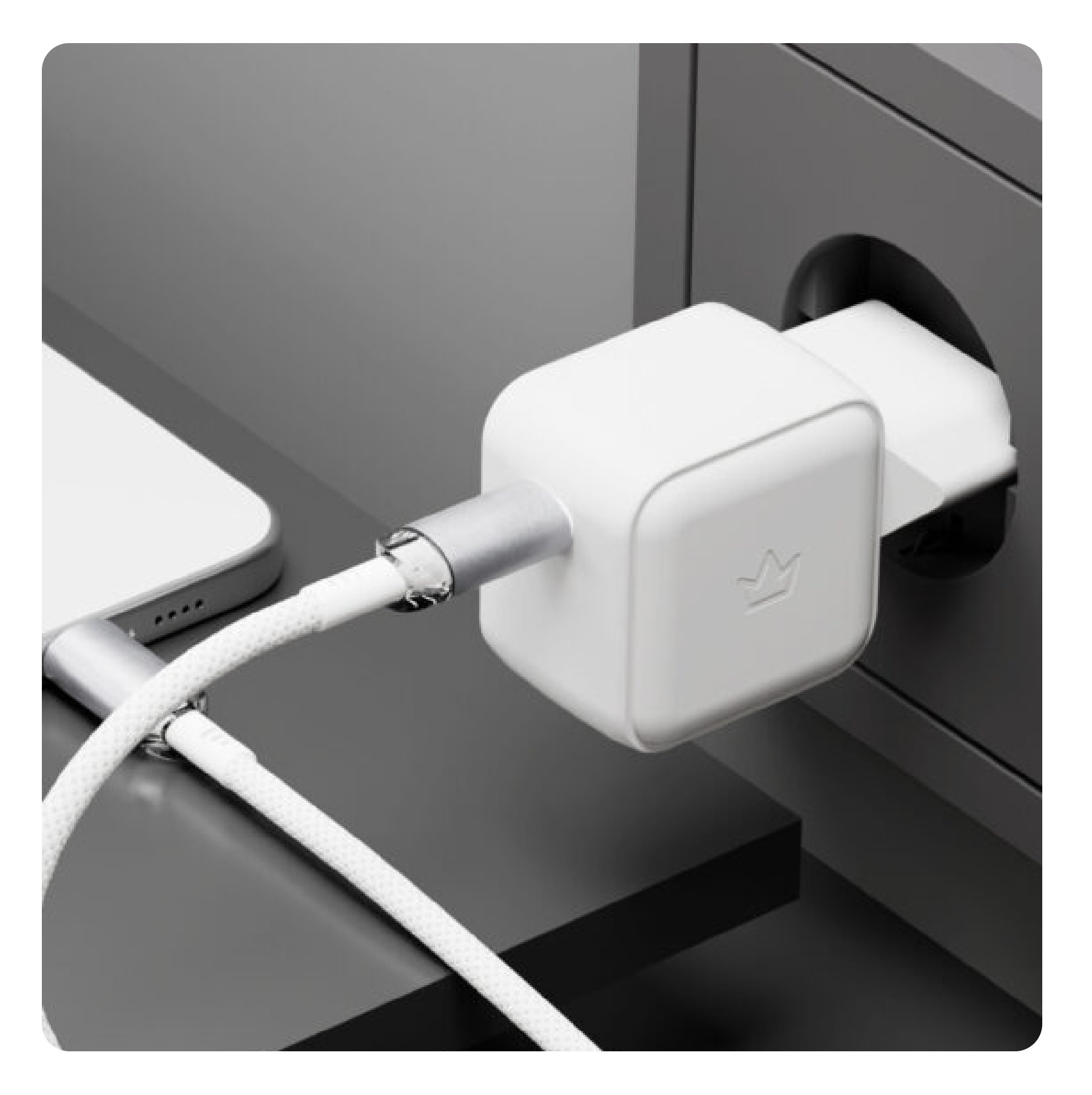 Сетевое зарядное устройство "vlp" G-Charge 45W USB-C, PD, QC, белый