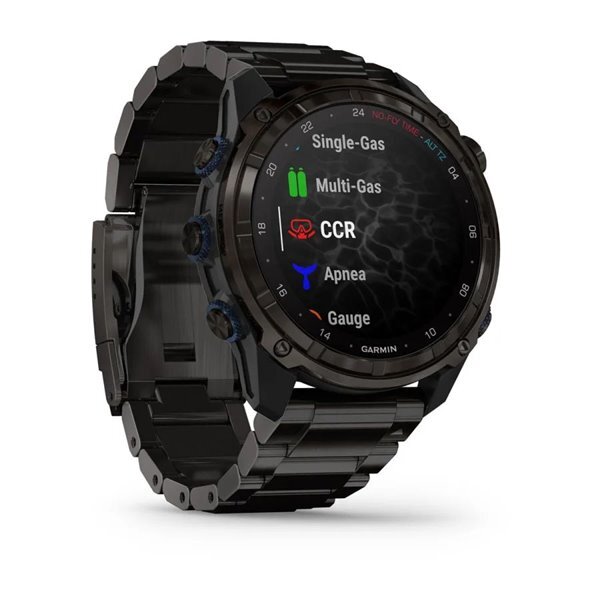 Умные часы Garmin Descent Mk3i, 51mm, Titanium Carbon Gray, DLC, Black Titanium Band, Dive Computer