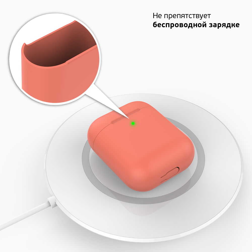 Чехол Deppa Ultra Slim для AirPods, персиковый