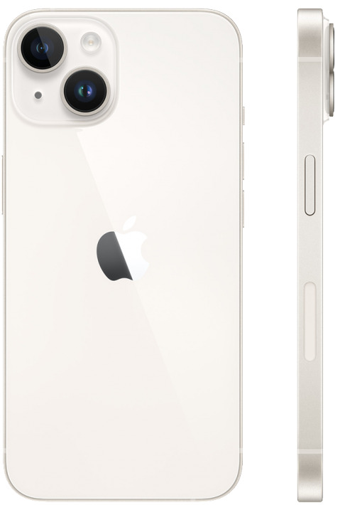 iPhone 14 128Gb Starlight (2SIM / 85%) - Б/У . . + +
