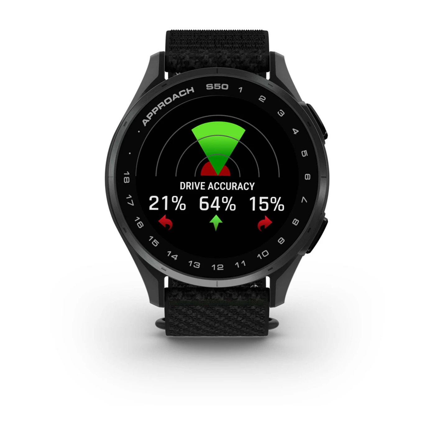 Умные часы Garmin Aproach S50 43mm Slate Aluminum Bezel with Black ComfortFit Nylon Band HK