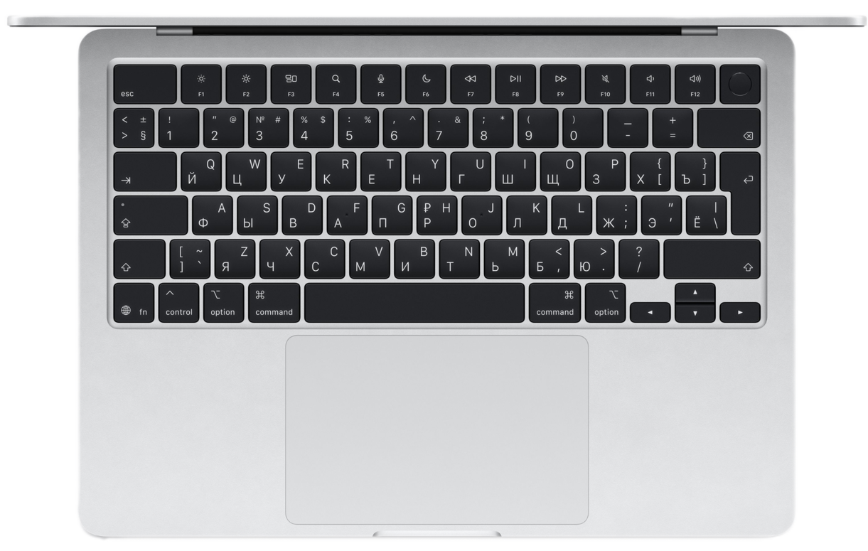 Ноутбук Apple MacBook Air 15" Silver (Early 2026) MDVA4 (10C CPU/10C GPU/M5/16Гб/1Тб SSD)