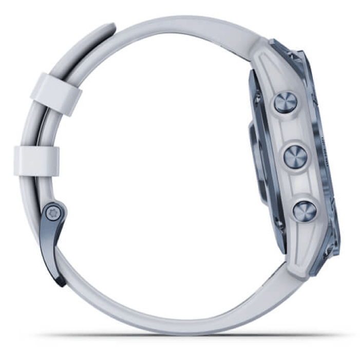 Умные часы Garmin Fenix 7 Sapphire Solar Mineral Blue Titanium Whitestone Band