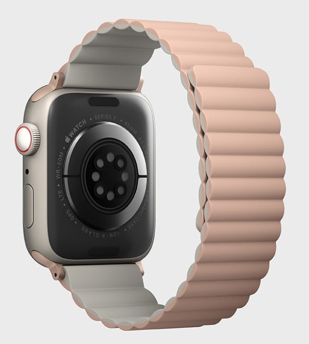 Ремешок Uniq Revix reversible Magnetic Pink/Beige для Apple Watch 42/40/41 мм