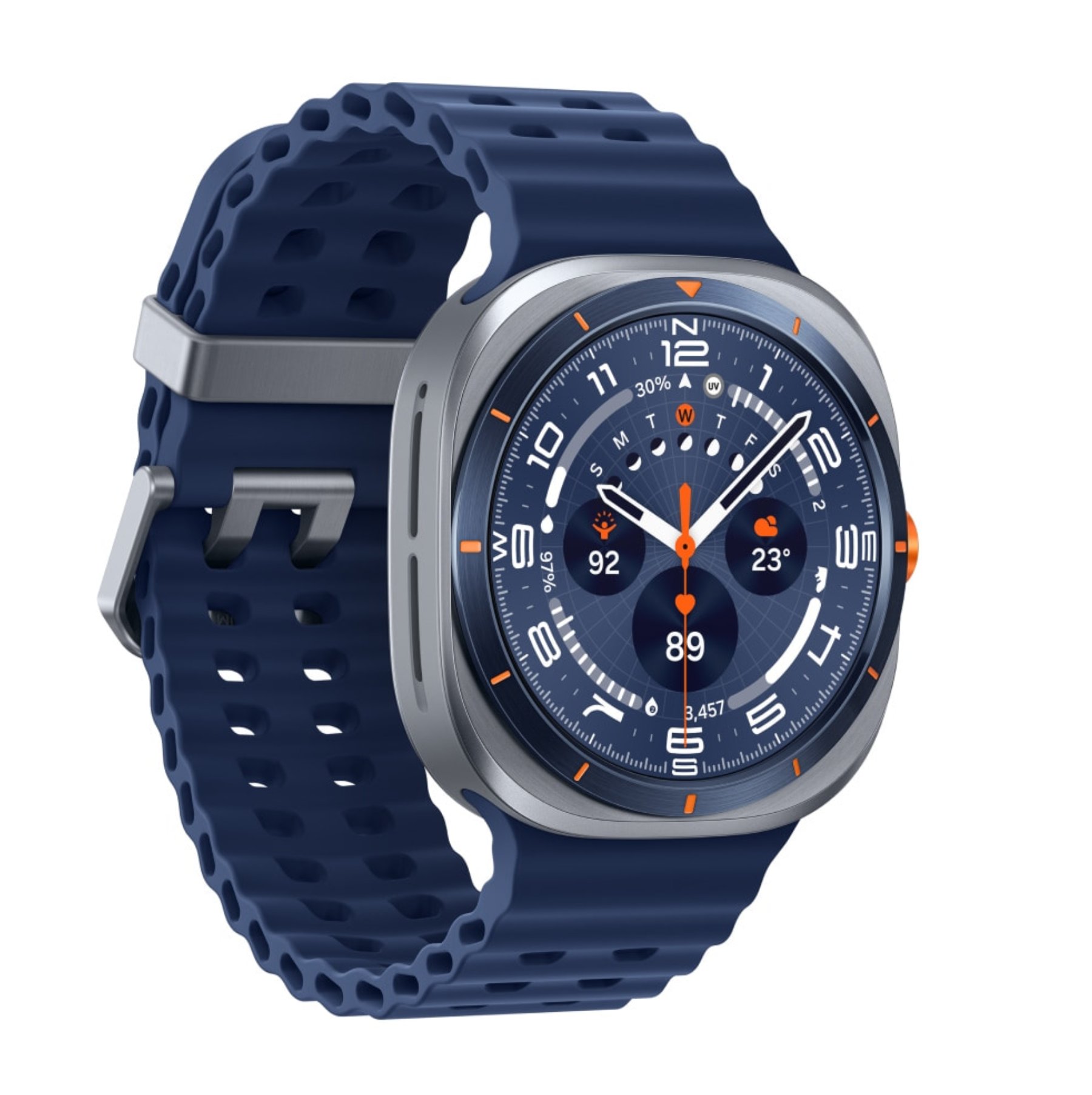 Умные часы Samsung Galaxy Watch Ultra (2025) LTE 47mm Titanium Blue Marine Band Blue